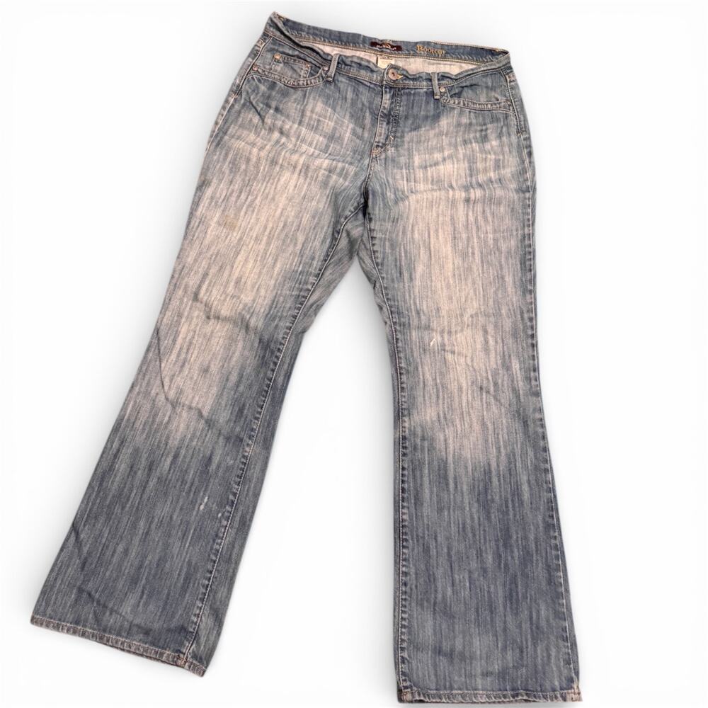 Jordache Jeans Size 16 Women’s Denim Pants Stained on Thighs Bootcut Wide Leg